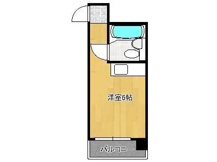 ヤングハイツクロノス(ワンルーム/5階)の間取り写真