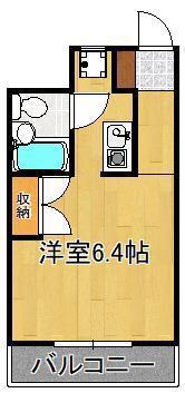 サンモリッツ小倉弐番館(ワンルーム/5階)の間取り写真