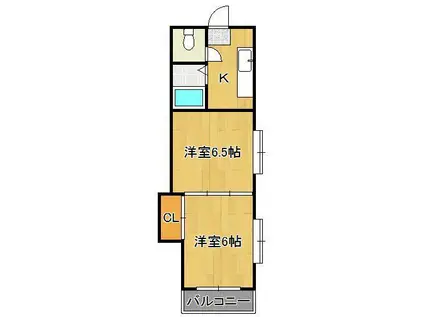 ロイヤルグランデ(2K/11階)の間取り写真