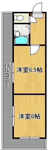 ロイヤルグランデ(2K/8階)の間取り写真