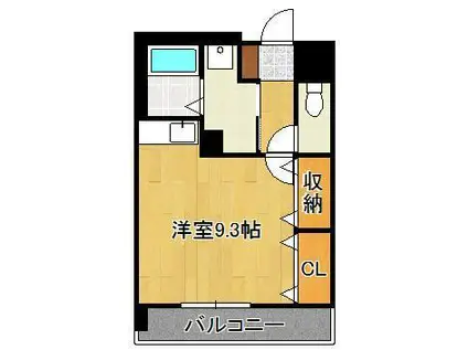 ハートピア鍛冶町(ワンルーム/4階)の間取り写真