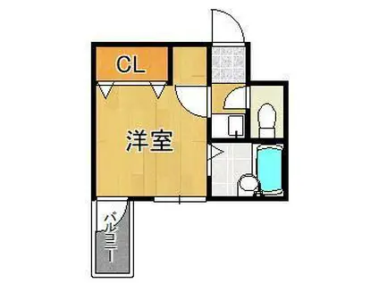 まつやビル(1K/5階)の間取り写真