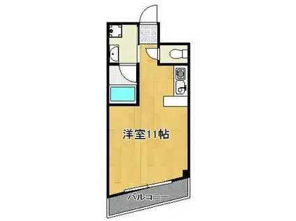 メゾン・ド・エール(ワンルーム/3階)の間取り写真