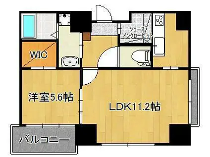 GRACE COURT SUNATU(1LDK/8階)の間取り写真