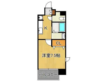 アクシオ小倉(1K/10階)の間取り写真