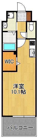 アルティザ小倉(ワンルーム/4階)の間取り写真