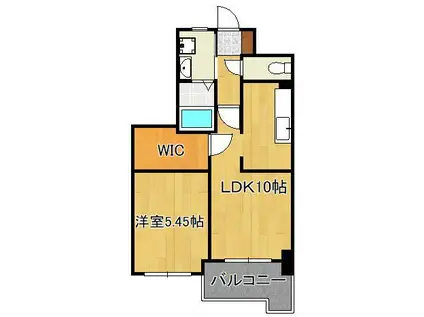 STUDIE小倉離宮(1LDK/4階)の間取り写真