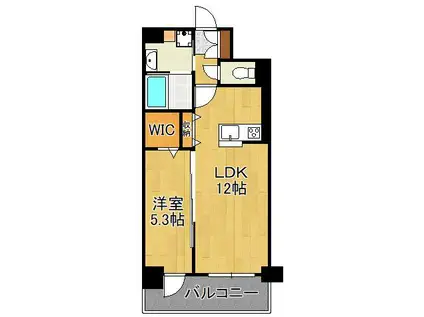 LEGEND紺屋町(1LDK/3階)の間取り写真
