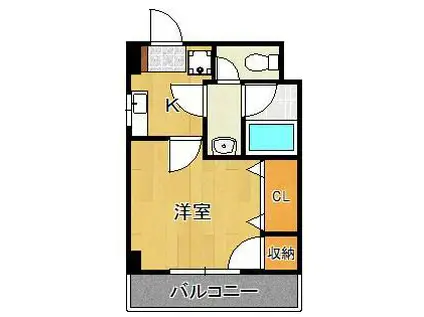 コテージ東門司(1K/1階)の間取り写真