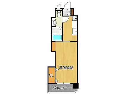 プレステージ・デル・エアポート(1K/10階)の間取り写真