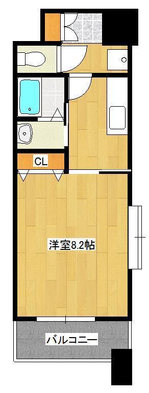 HAMIEL下曽根(1K/2階)の間取り写真