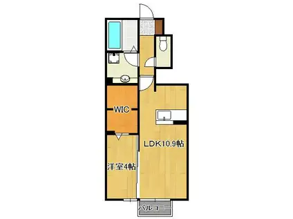 CHR-26(1LDK/1階)の間取り写真