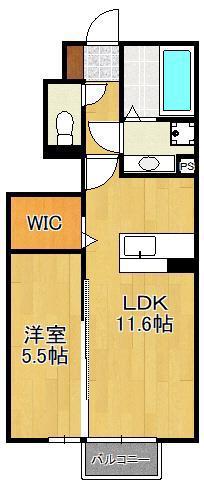 D-ROOM横沼(1LDK/1階)の間取り写真