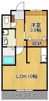 Nステージ(1LDK/1階)の間取り写真