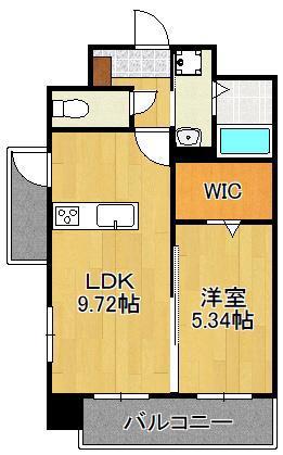 THE SQUARE・CENTRAL RESIDENCE(1LDK/2階)の間取り写真