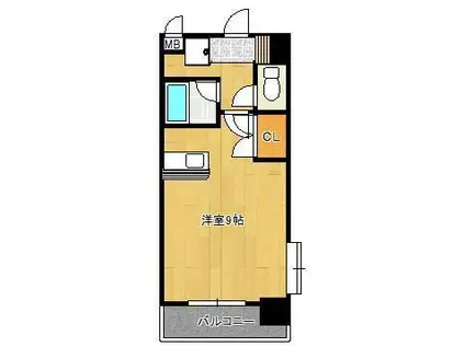 プレアール北方(ワンルーム/4階)の間取り写真