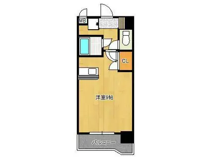 プレアール北方(ワンルーム/5階)の間取り写真