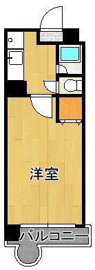 オリエンタル小倉南壱番館(1K/7階)の間取り写真