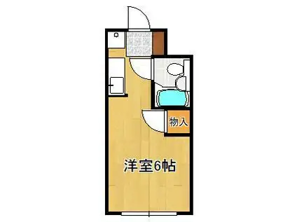 PLイースト北九大前(ワンルーム/1階)の間取り写真