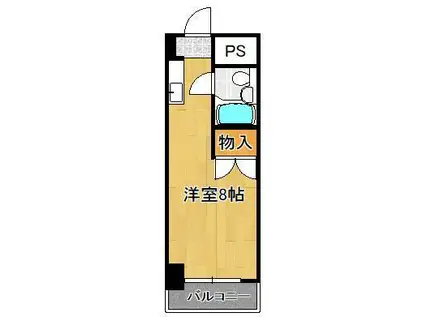 サンアベニュー(ワンルーム/1階)の間取り写真