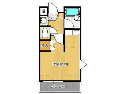 ステップビル(ワンルーム/5階)の間取り写真