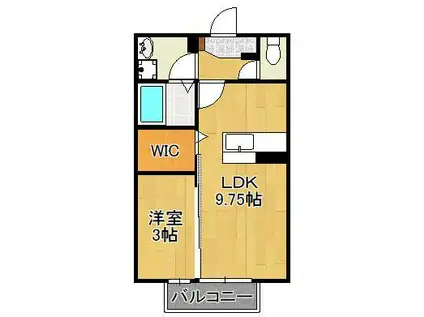 アルタヴィラ(1LDK/2階)の間取り写真
