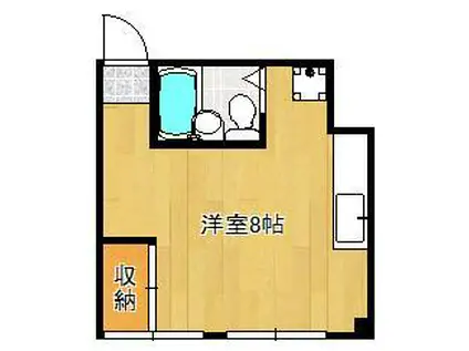 コーポ石田(ワンルーム/3階)の間取り写真