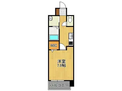 SUNFLOWER(1K/2階)の間取り写真