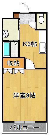 NHサンハイム(1K/1階)の間取り写真