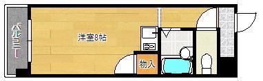 ヤングハイツドルチェ(ワンルーム/5階)の間取り写真