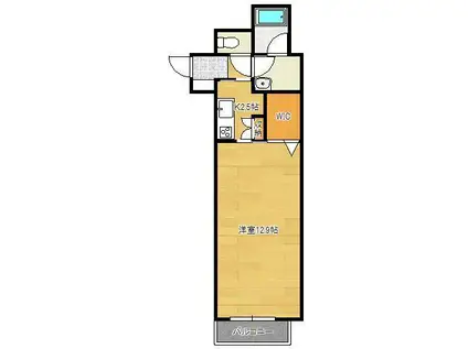 アネシス片野(1K/2階)の間取り写真