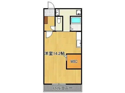 ウィングス片野Ⅰ(ワンルーム/12階)の間取り写真