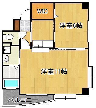 サンシャイン妙見表参道(2K/8階)の間取り写真