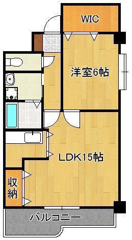 エスポワール(1LDK/3階)の間取り写真