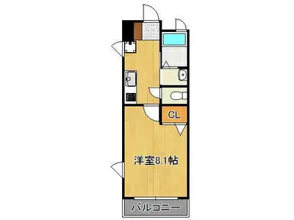 A&E GLANZ(1K/5階)の間取り写真