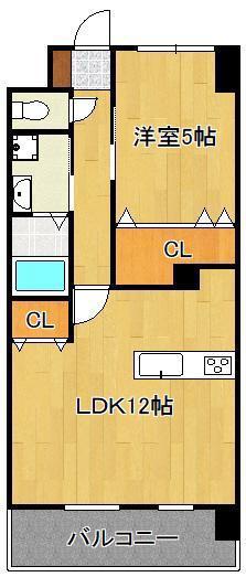 メディプラカーサ(1LDK/6階)の間取り写真