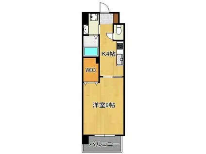 メディプラカーサ(1K/7階)の間取り写真