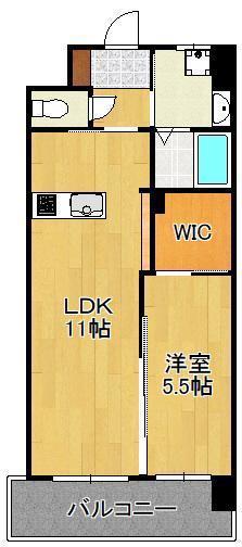 メディプラカーサ(1LDK/7階)の間取り写真