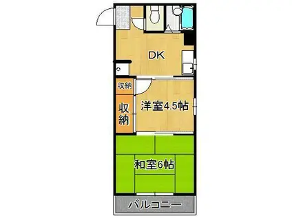 第三サンピア(2DK/3階)の間取り写真