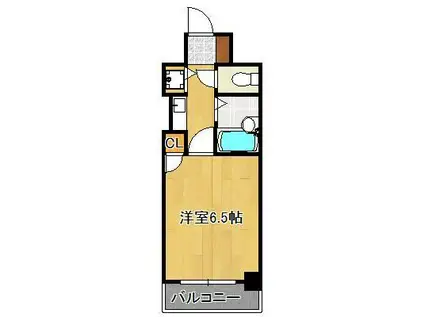 ダイナコートピア黒崎Ⅱ(1K/5階)の間取り写真