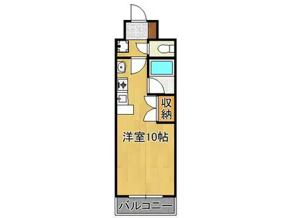 ベルガ菅原(ワンルーム/1階)の間取り写真