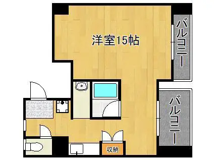 ベルガ菅原(ワンルーム/7階)の間取り写真