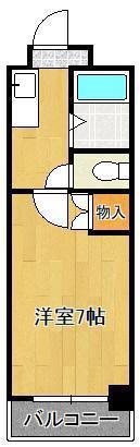 パノラマプラザ(1K/4階)の間取り写真