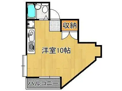 パノラマプラザ(ワンルーム/6階)の間取り写真