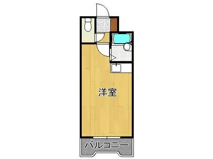 プレアール青山(ワンルーム/1階)の間取り写真