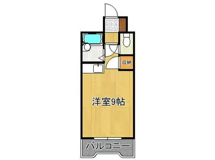 プレアール青山(ワンルーム/3階)の間取り写真