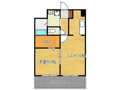 アルカーノ(1LDK/7階)の間取り写真