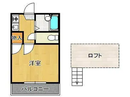 メゾン・ド・鷹の巣(1K/2階)の間取り写真