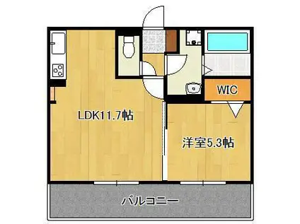 D-ROOM相生町(1LDK/2階)の間取り写真