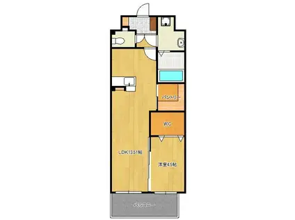 THE STAGE紅梅(1LDK/5階)の間取り写真